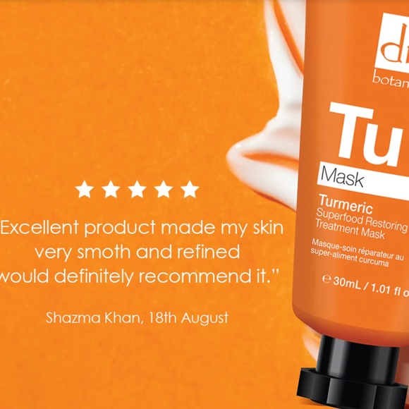 dr botanicals | Turmeric Superfood Restoring Treatment Mask | 1.01 fl. oz. - Picture 2 of 5